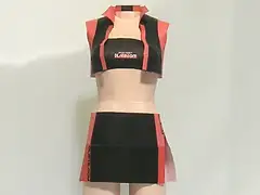 ペーパークラフト☆レースクイーン(ブラック/レッド)