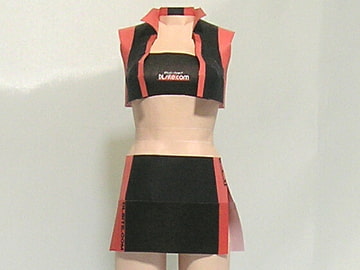 ペーパークラフト☆レースクイーン(ブラック/レッド) [紙服工房]