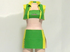 Paper Figure / Race Queen / Yellow-Green [PaperCostumeFactory]