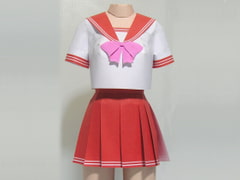 PaperFigure / Sailor Uniform A 200%/red [PaperCostumeFactory]