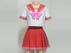 ペーパークラフト☆セーラー服A 200%☆レッド☆18禁バージョン