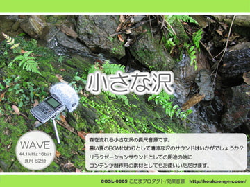 小さな沢 清涼ヒーリングサウンド/効果音素材 WAVE版 [効果音源]