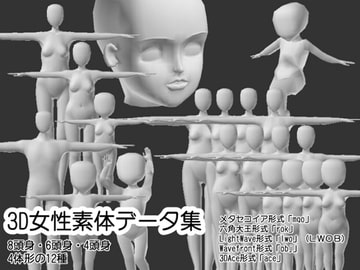 3D女性素体データ集 [ProjectRS]