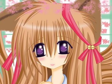 ましろを描いてみたら [月明かりの不思議な庭園]