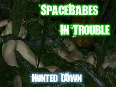 Space babes in trouble - Hunted by tentacles