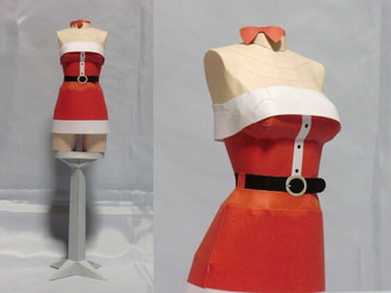 ペーパークラフト☆サンタコスチューム2009☆all age [紙服工房]