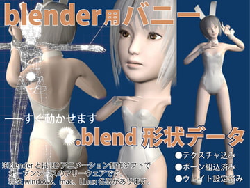 blender形式の3Dデータ「バニー」 [三杯酢]