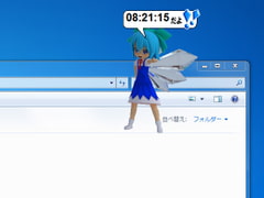 デスクトップキャラクロック Ver2 -No01 [akiki]