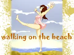 walking on the beach