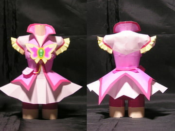ペーパークラフト「プリティファイター“夢”」 [紙服工房]