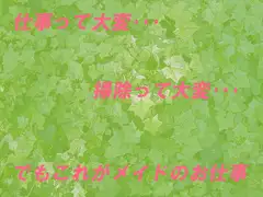 お掃除中