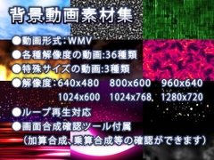 背景動画素材集 [月のあくび]