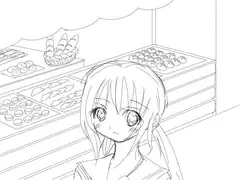 モノクロイラスト4