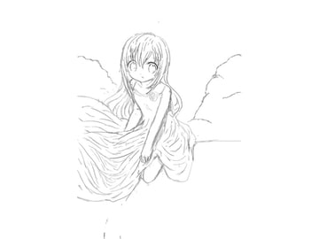 モノクロイラスト4 [りんごの海]