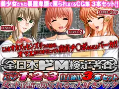 全日本ドM検定考査: レベル1+2+3 「自主練習用」3本セット 女にド淫語で罵られるの大好きパック