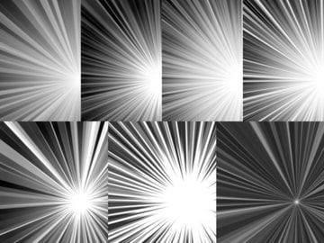 集中線・効果線 素材集Vol.4 [Many]