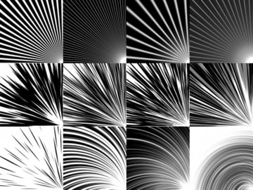 集中線・効果線 素材集Vol.7 [Many]