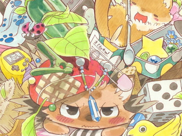 マーブルアニマルズその7 ハリネズミアレンジメント [MARBLE DOG]