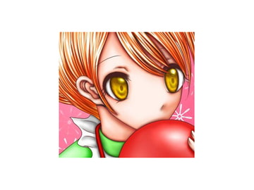 大きなチェリーをほおばって [高く]