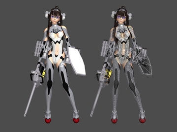 DDGこんごう擬人化ソースデータ [黒ゆ]