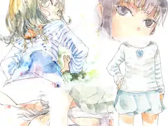 水彩少女