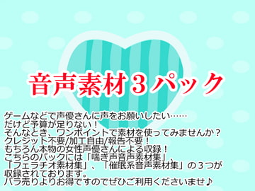 音声素材3パック [Junky-Soft]