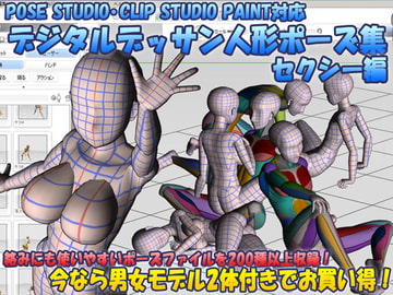 デジタルデッサン人形ポーズ集 セクシー編 [ぬぬぬぬ工場]