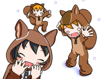 ふゆのもりであそぼ [旅するアニフォト]