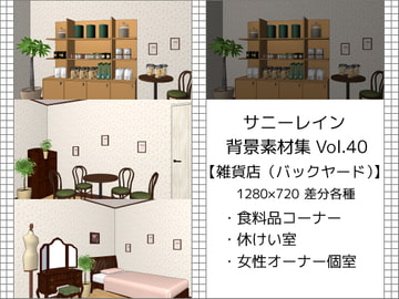 サニーレイン背景素材集vol.40【雑貨店(バックヤード)】 [サニーレイン]