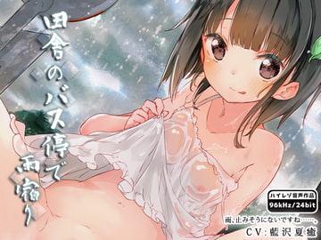 田舎のバス停で雨宿り [はーべすと]