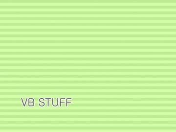 VB STUFF [Fragment Color]