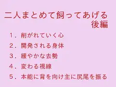 二人まとめて飼ってあげる 後編