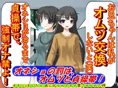 オネショの罰は、オムツと貞操帯!