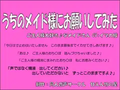 うちのメイド様にお願いしてみた