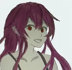美少女のイラスト二枚組!