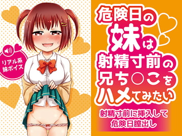 危険日の妹は射精寸前の兄ち○こをハメてみたい～射精寸前に挿入して危険日膣出し～ [Lovelyvoices]