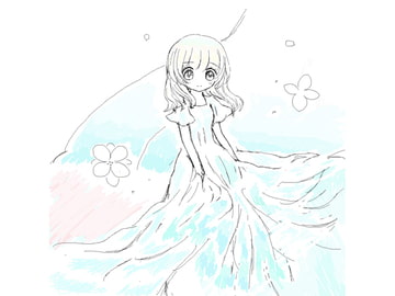 ラフイラスト6 [りんごの海]