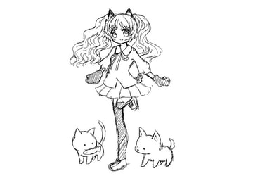 ラフイラスト7 [りんごの海]