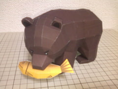 [Paper Craft] Wood Carved Style Bear [Gukenka Laboratory]