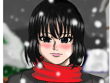 雪の中下校する少女 [オコノギックス]