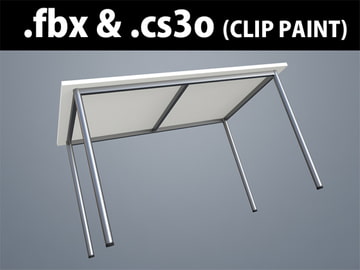 3D素材 ミーティングテーブル_一般的02_W1200 [Clover]