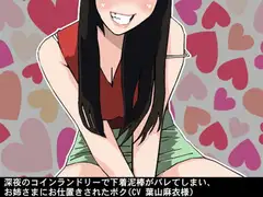 深夜のコインランドリーで下着泥棒がバレてしまい、お姉さまにお仕置きされたボク(CV 葉山麻衣様)
