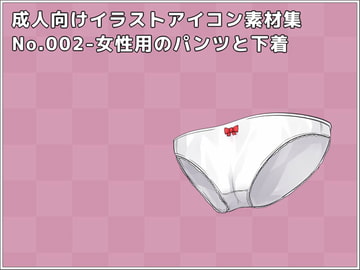 成人向けイラストアイコン素材集 Type.002 - 女性用のパンツと下着 [秘密のお店]