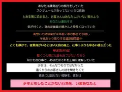 離島で遠距離恋愛中の女の子と肉体関係を持った、あなた