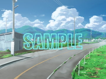 背景素材:田舎道1 [少年舎]