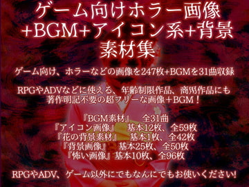 Horror Image, BGM, Icon, Background Materials [EclairAppleTea]