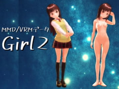 MMD/VRMデータ Girl2 [MoonCat]