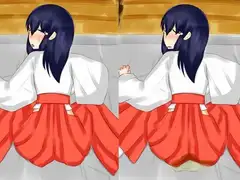 お漏らし巫女おばさん公開編
