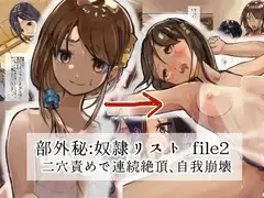 部外秘:奴○リスト file2 二穴責めで連続絶頂、自我崩壊