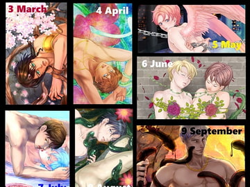 触手カレンダー～四季の触手と美青年たち～ [HappyFancyArts]